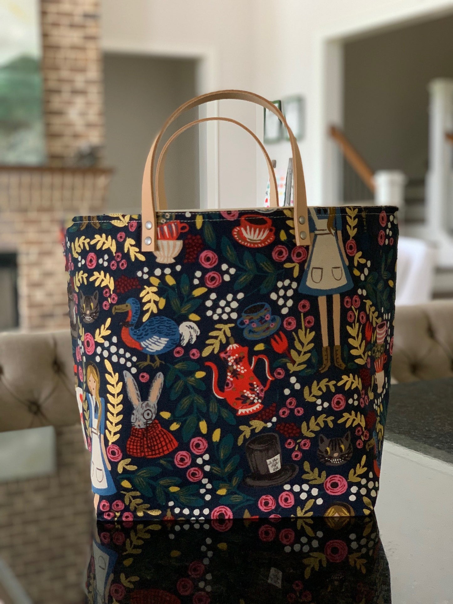 Alice Navy Bucket Bag