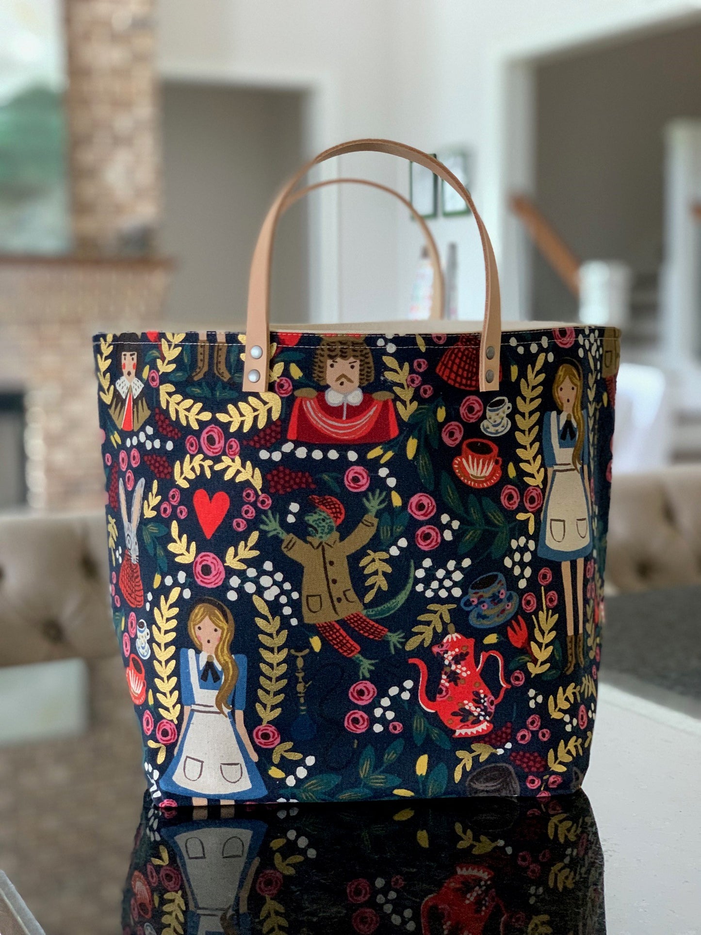 Alice Navy Bucket Bag