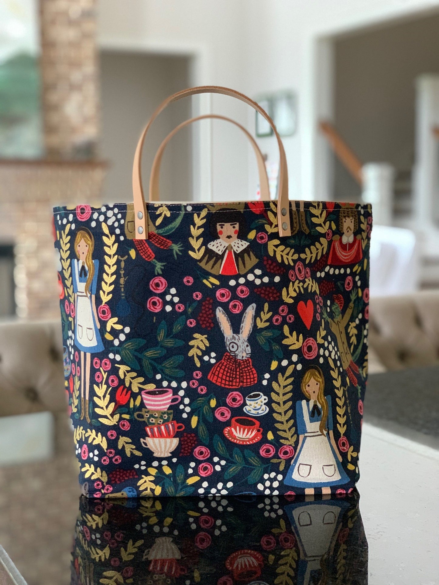 Alice Navy Bucket Bag