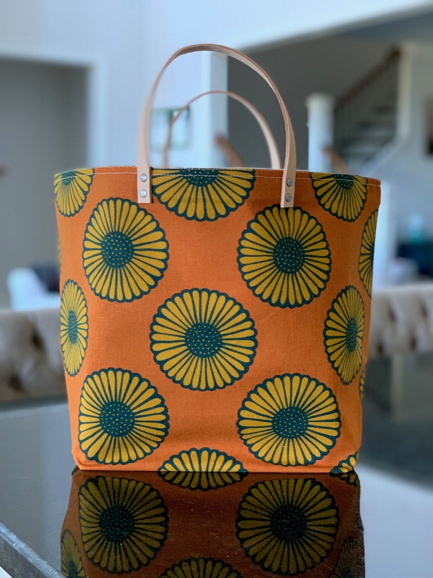 Daisy Copper Bucket Bag