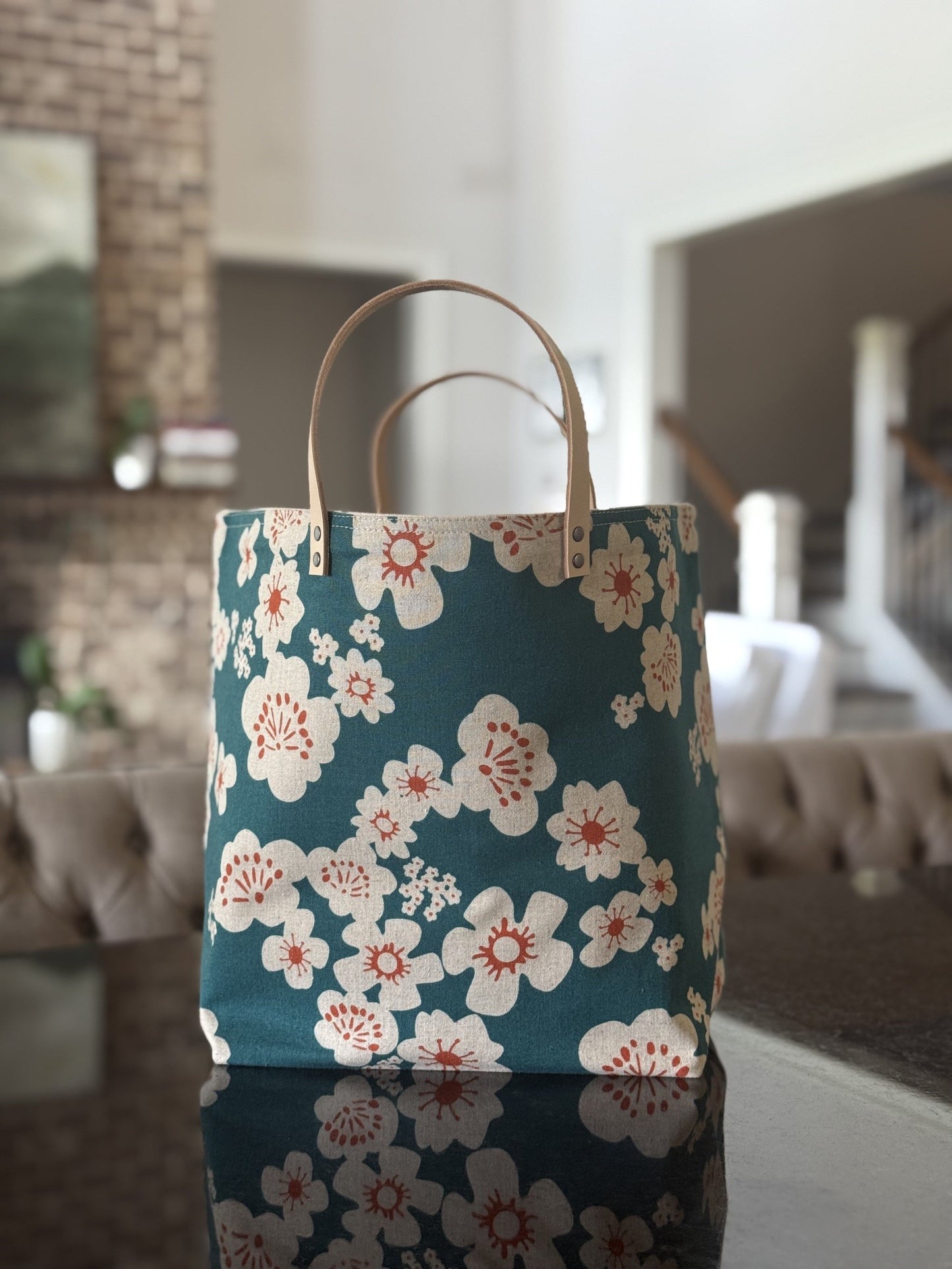 Kyoto Teal Bucket Bag