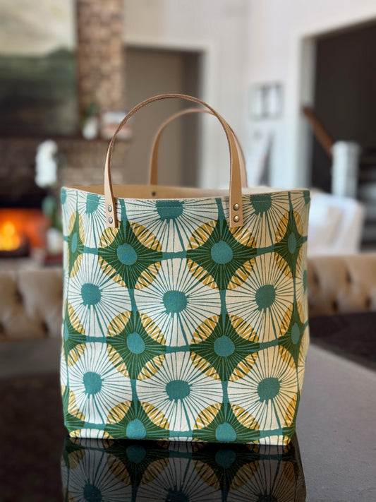 Lily Pad Green Bucket Bag