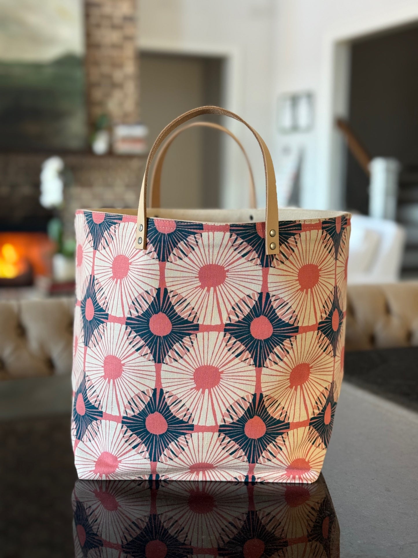 Lily Pad Pink Bucket Bag