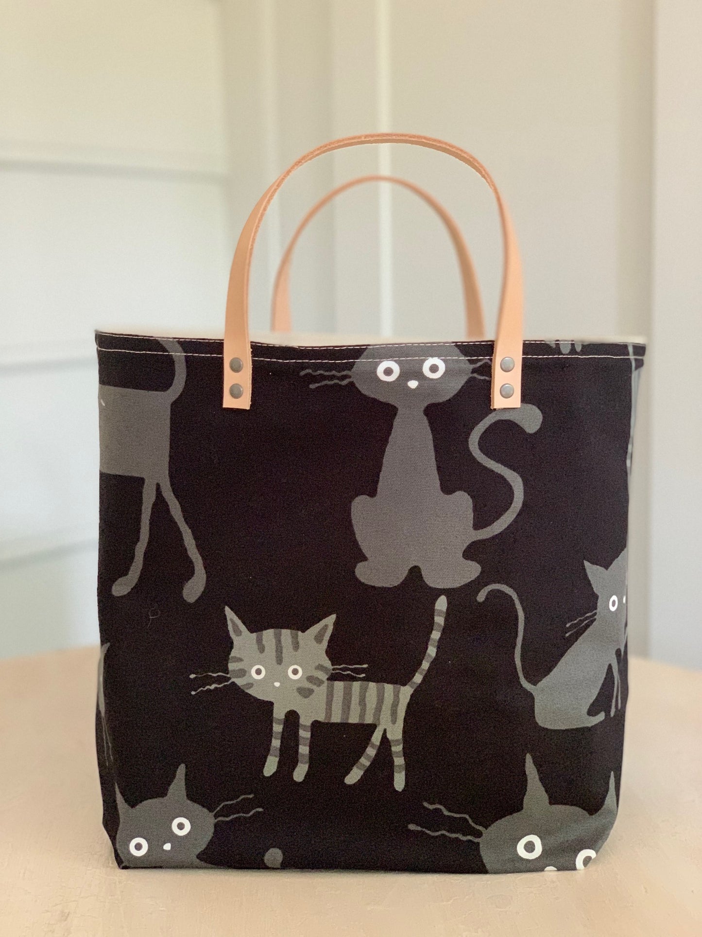 Scaredy Cat Black Bucket Bag